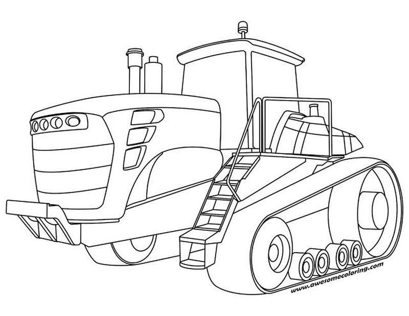 Free Tractor Coloring Pages