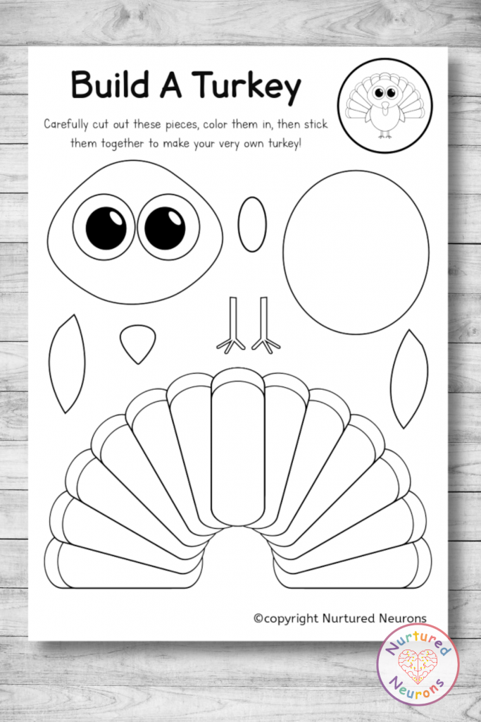 turkey crafts for kids free printable