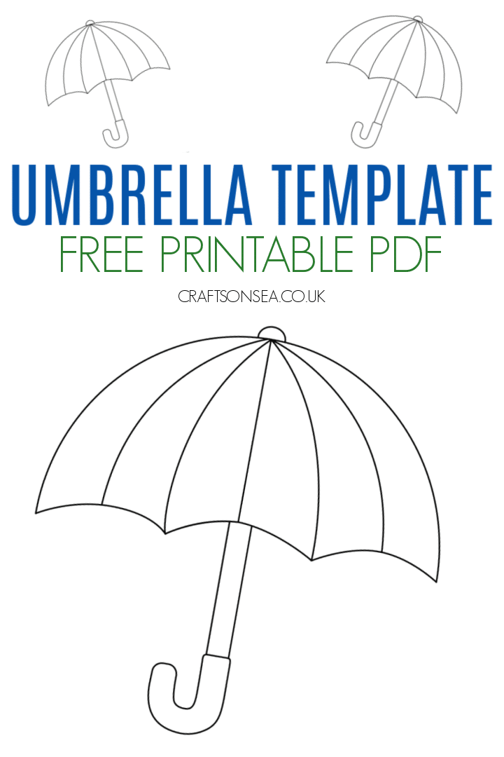 Free Umbrella Template Printable PDF Crafts On Sea Umbrella 