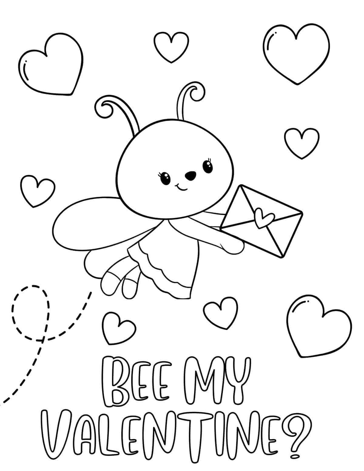 free printable coloring pages valentines day