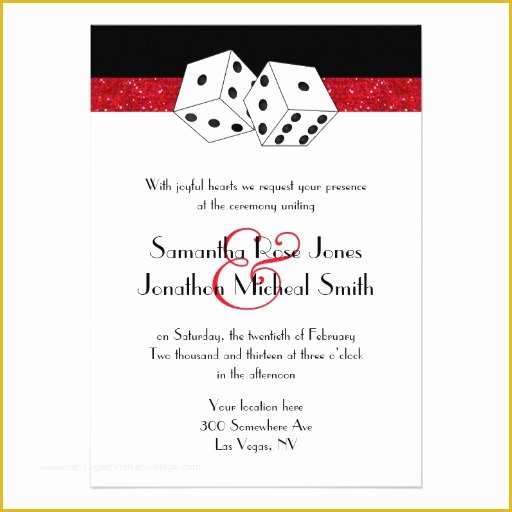 Free Vegas Themed Invitation Templates Of Personalized Las Vegas 