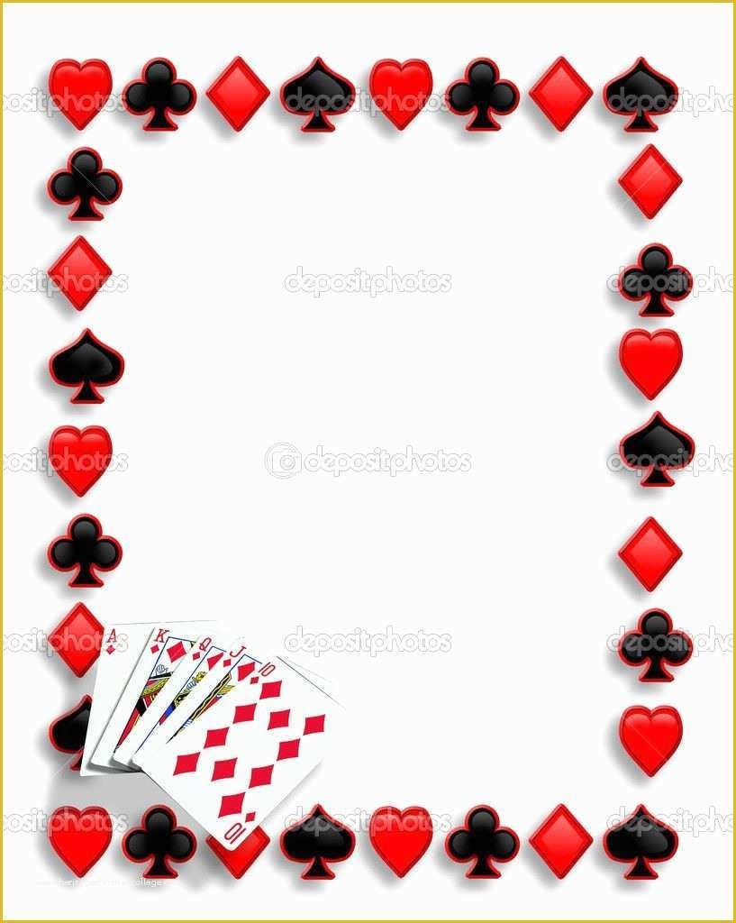 Free Vegas Themed Invitation Templates Of Playing Card Invitation 