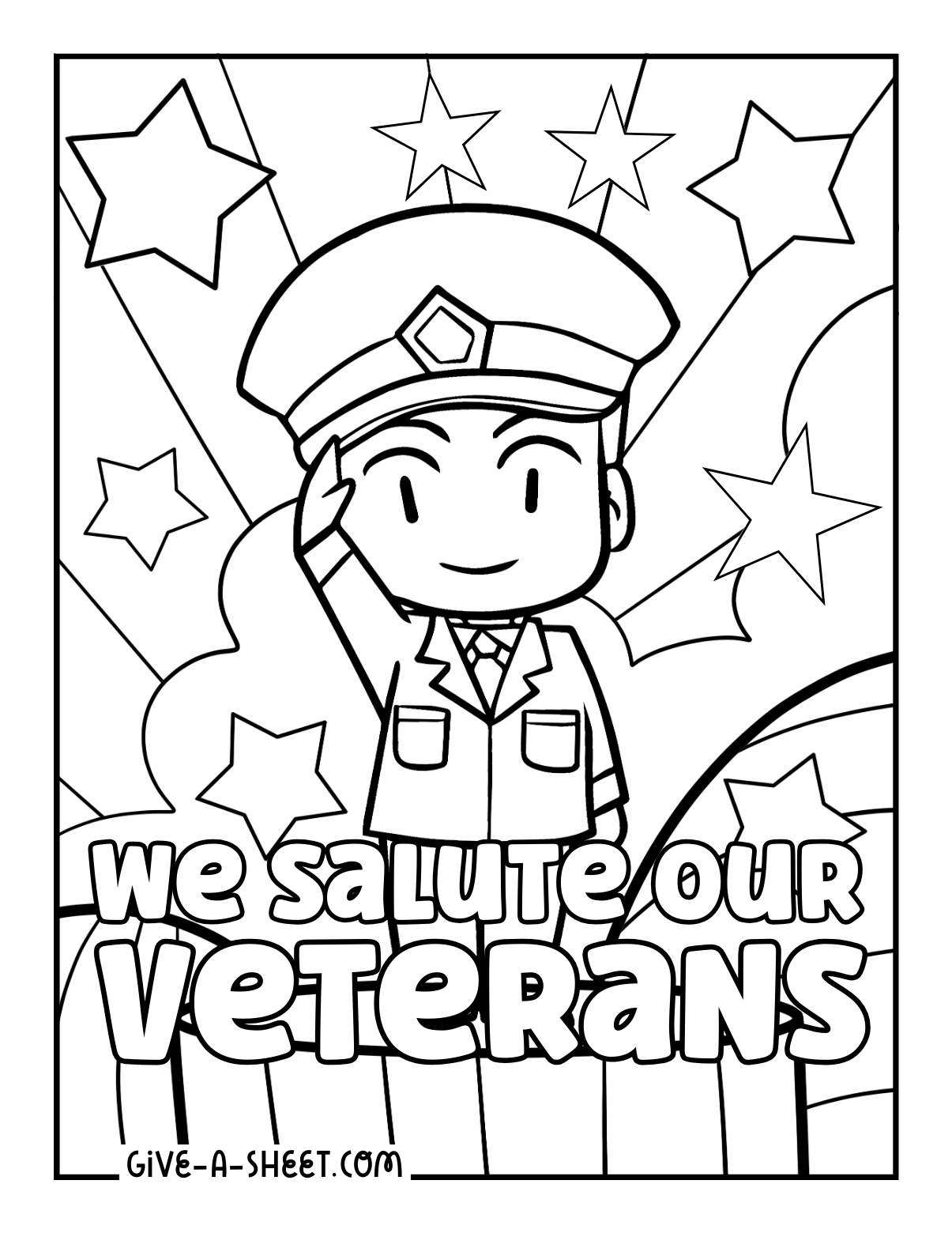 Free Veterans Day Coloring Pages To Print Free Coloring Sheet