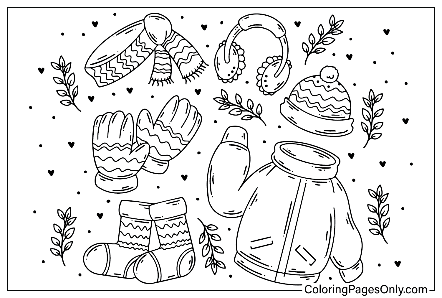 Free Winter Coloring Page Free Printable Coloring Pages