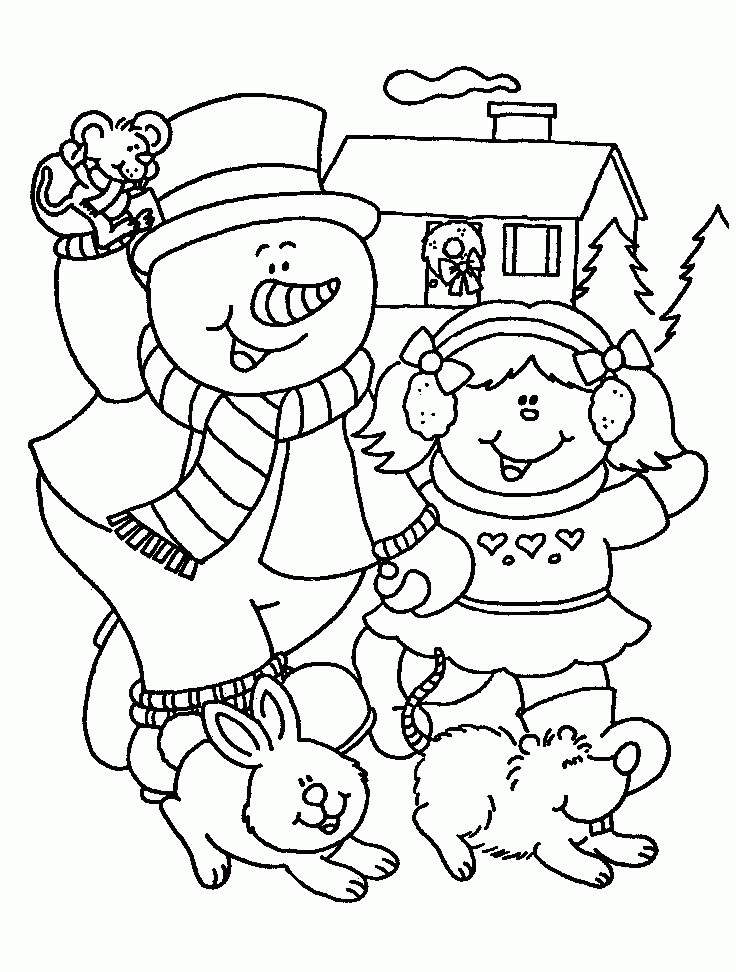 Free Winter Coloring Pages For Kids Printable Coloring Home