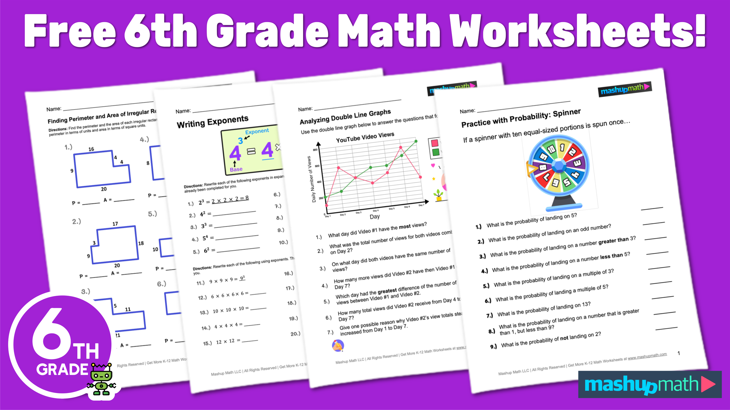 Free Worksheet For 6th Graders Math Download Free Worksheet For 6th 