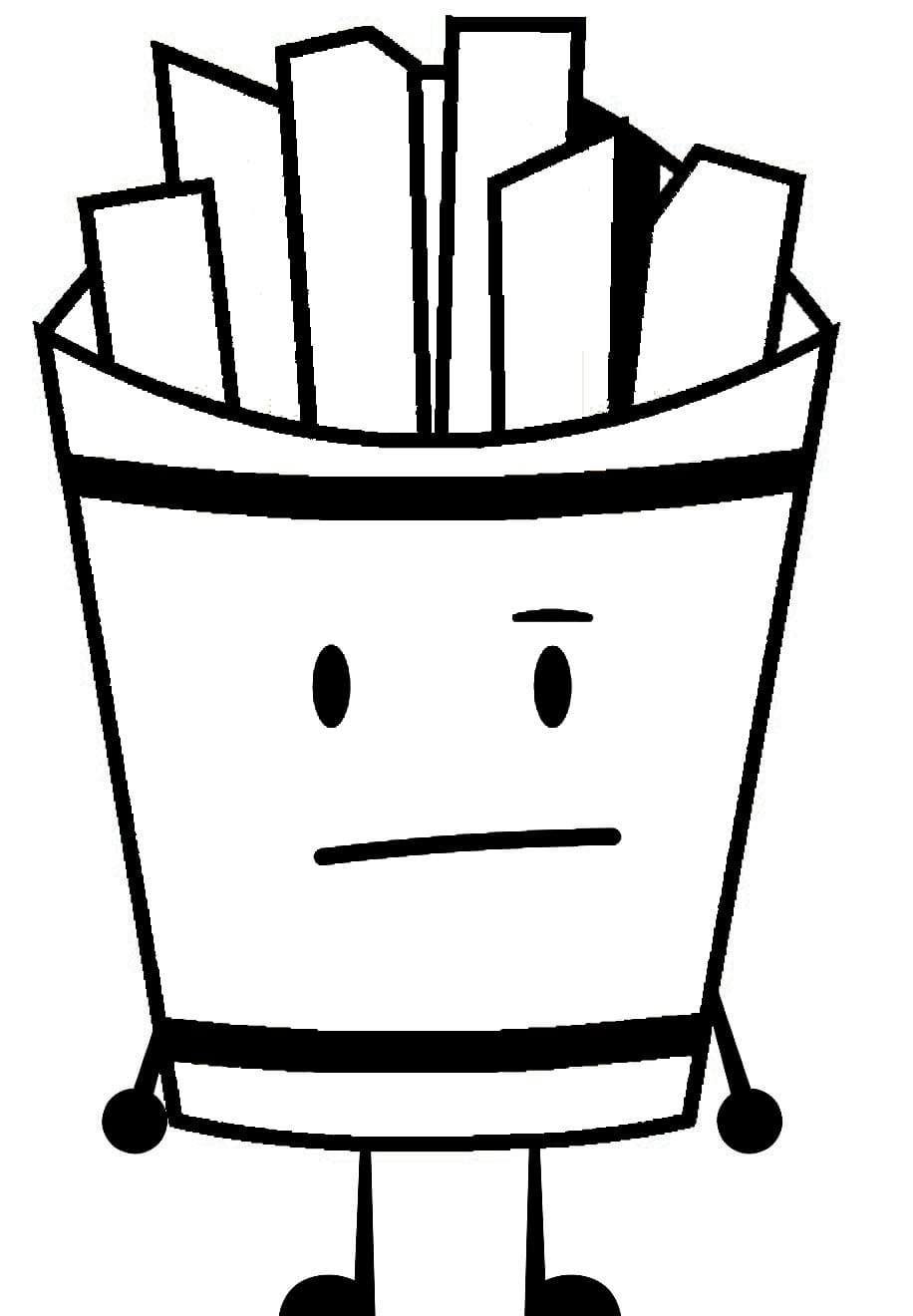 Fries Battle For Dream Island Coloring Pages Cute Coloring Pages 