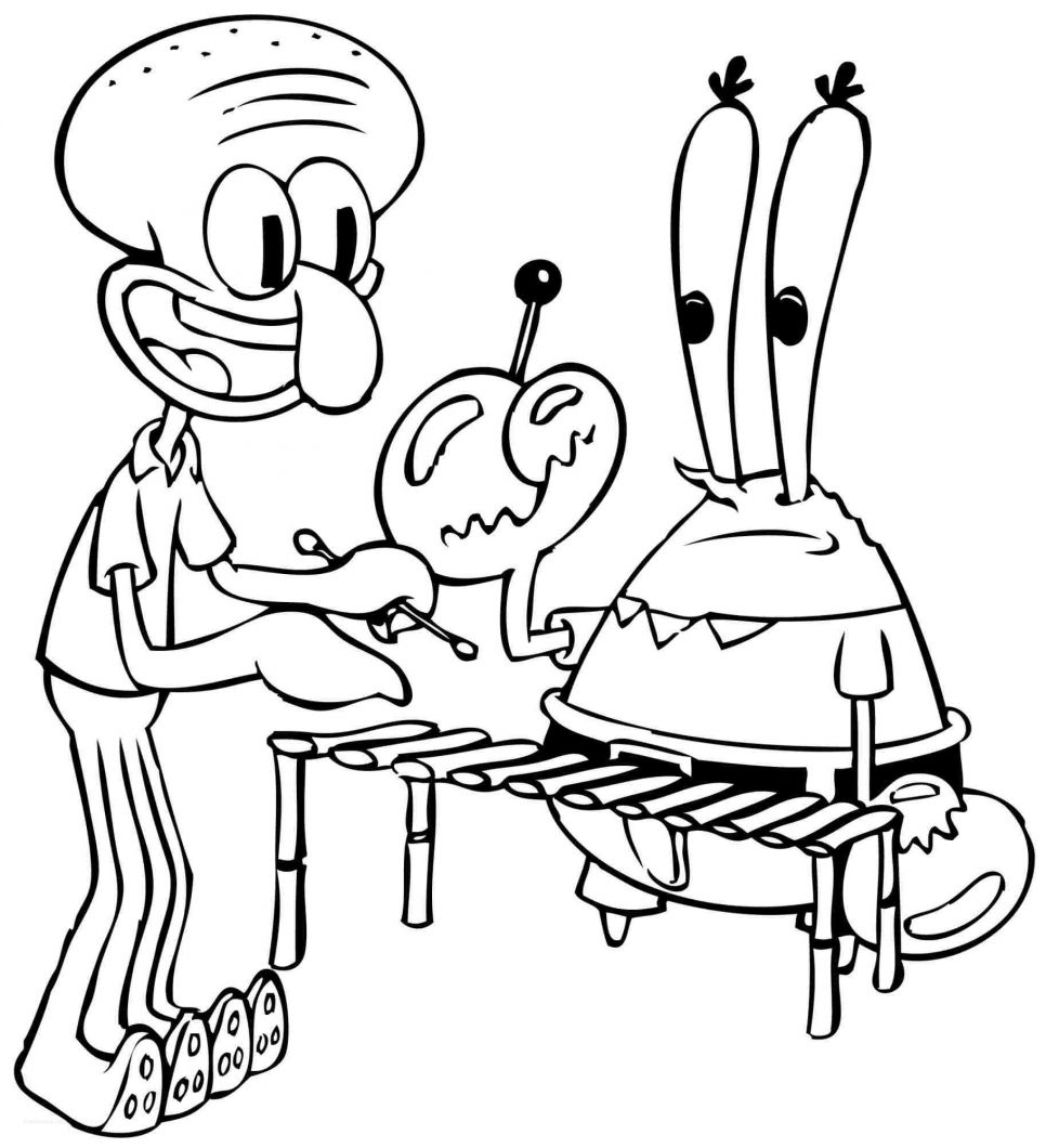 free printable full size spongebob coloring pages