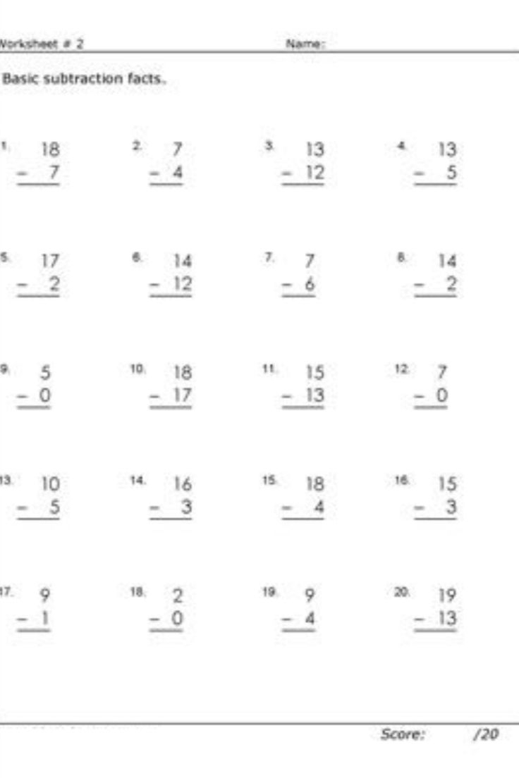 Fun And Engaging Math Subtraction Worksheets