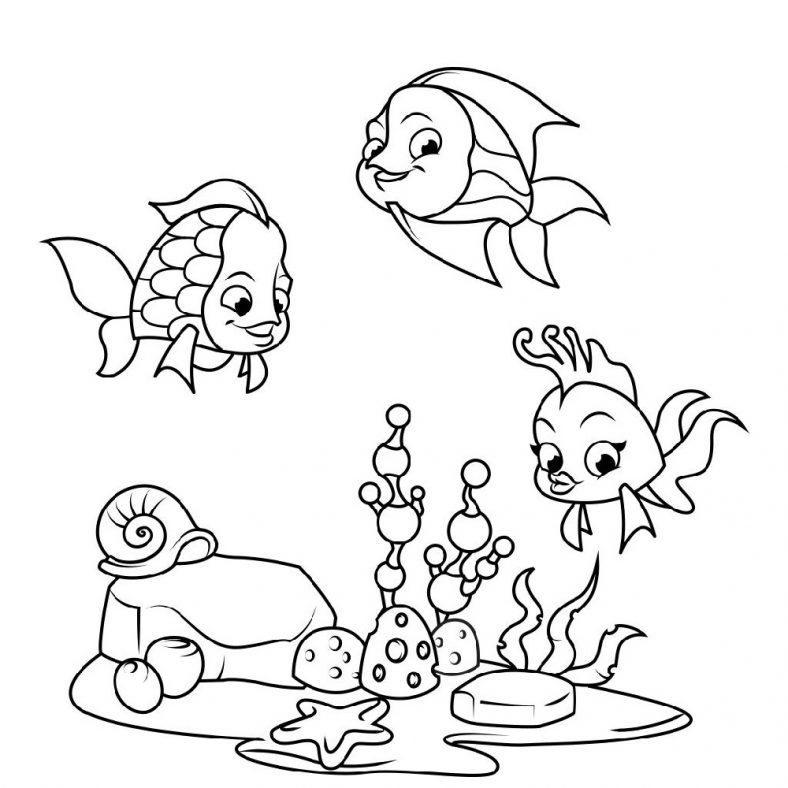 Fun Fish Color Sheet For Kids 101 Activity