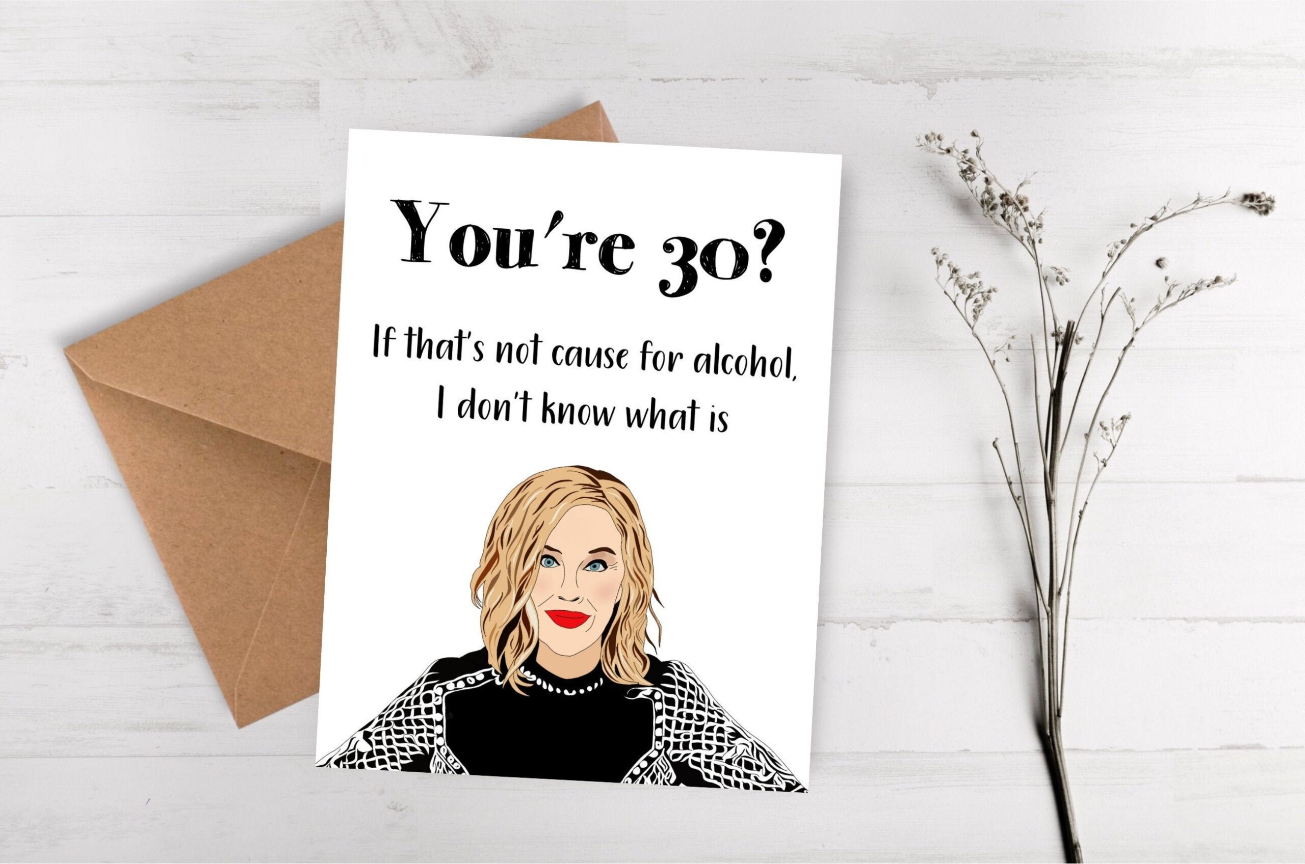 Funny Birthday Card Printable 30th Birthday Card Mean Vrogue co