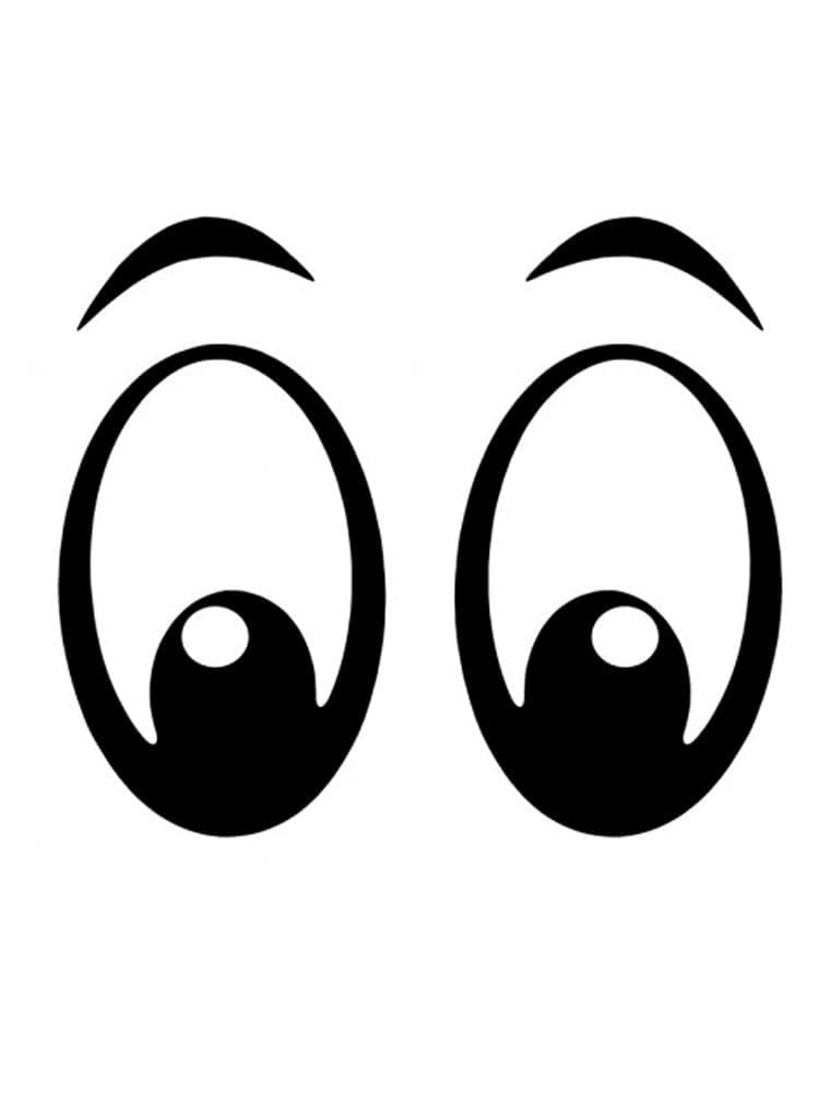 Funny Eyes Eye Stencil Coloring Pages Eyeball Drawing