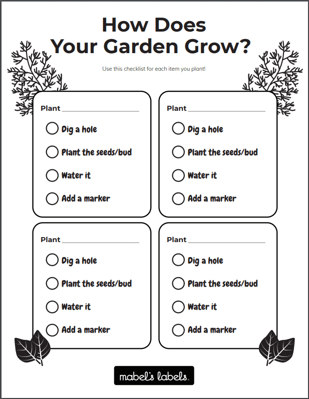 Gardening Worksheets Free Fasci Garden