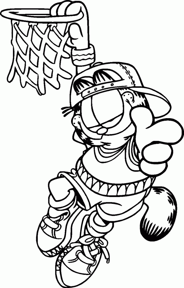 free garfield coloring pages