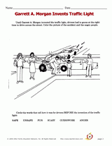 Garrett Morgan Worksheet For Kids
