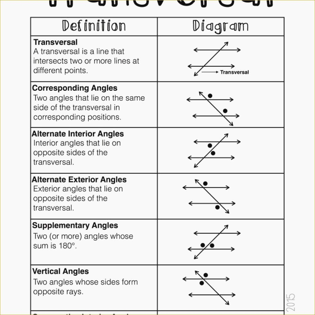 Geometry Angles And Parallel Lines Worksheet Angleworksheets