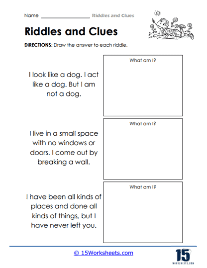 Geometry Riddles Printable Free Worksheet For Kids Worksheets Library