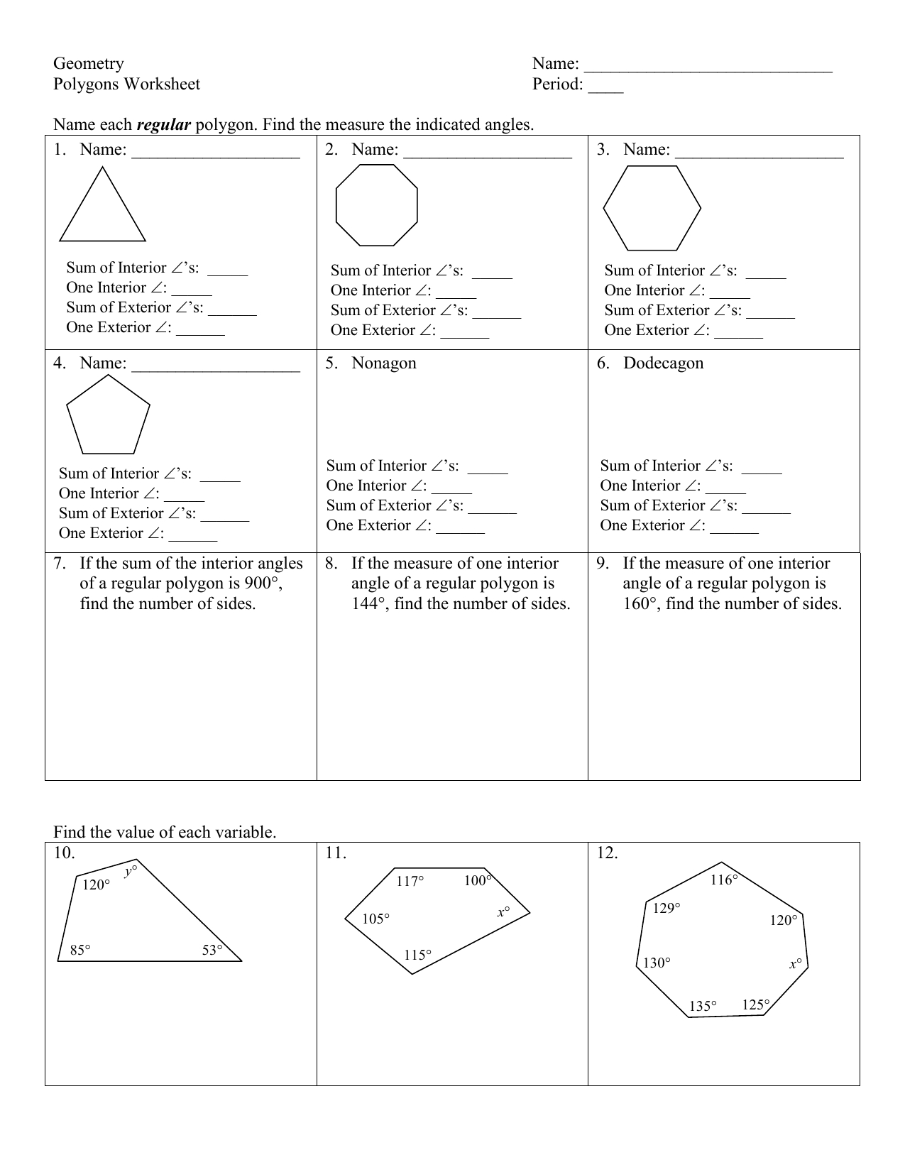 Geometry Similar Polygons Worksheet Printable Calendars AT A GLANCE