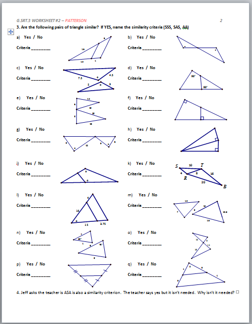 Geometry Worksheets With Answers Worksheets Master