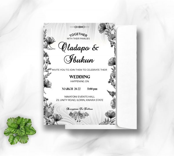 nigerian wedding invitation template