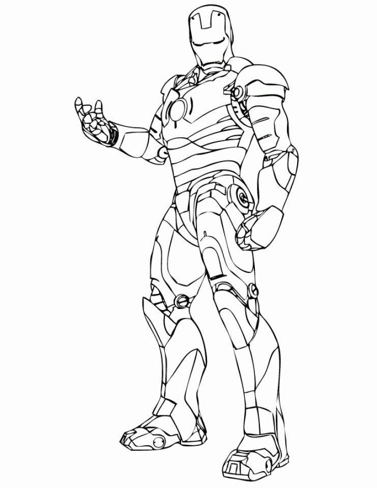 Get This Free Ironman Coloring Pages 25762