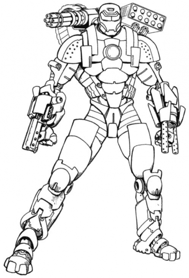 Get This Free Ironman Coloring Pages To Print 16629