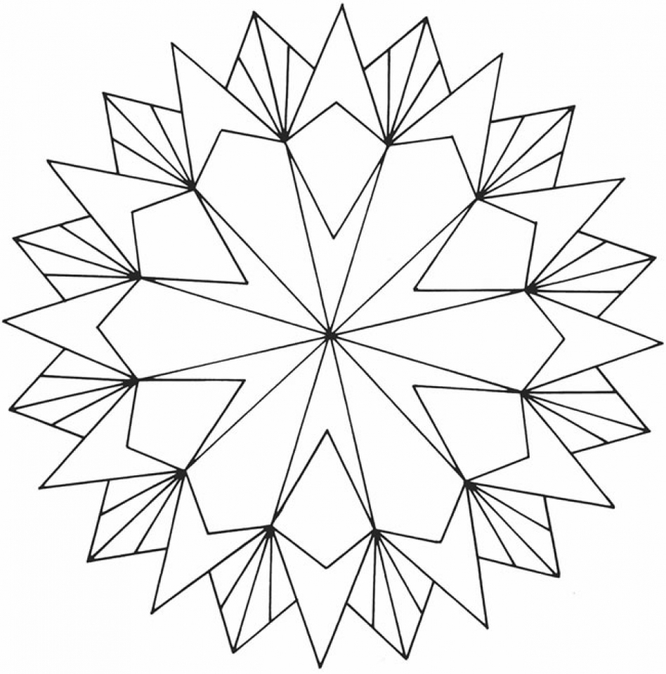 Get This Printable Geometric Coloring Pages 32234
