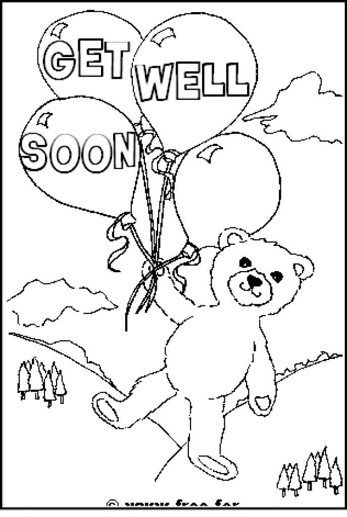 free get well coloring pages