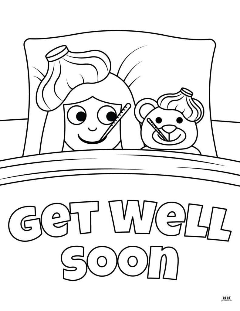 Get Well Soon Coloring Pages 15 FREE Pages Printabulls