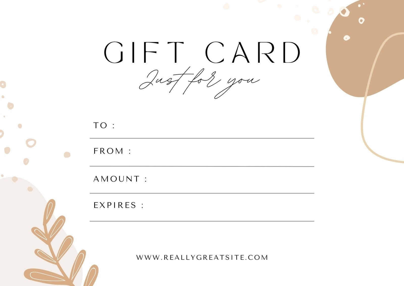 5 printable gift cards