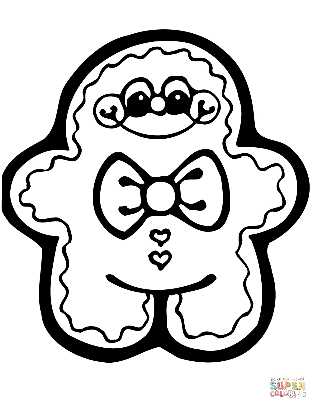 Gingerbread Coloring Pages Free Download On ClipArtMag