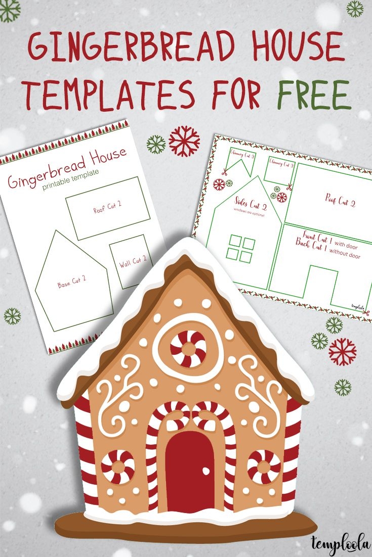 free gingerbread house template printable