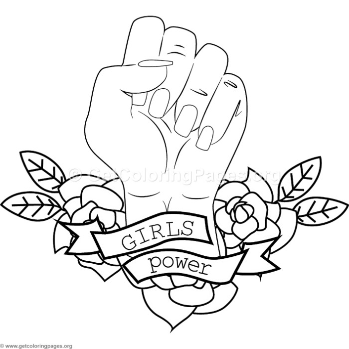 Girl Power Coloring Pages At GetDrawings Free Download