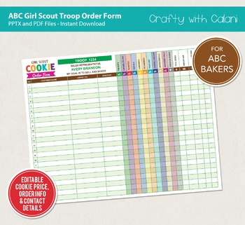 Girl Scout Order Form 2023 Printable Printable Forms Free Online
