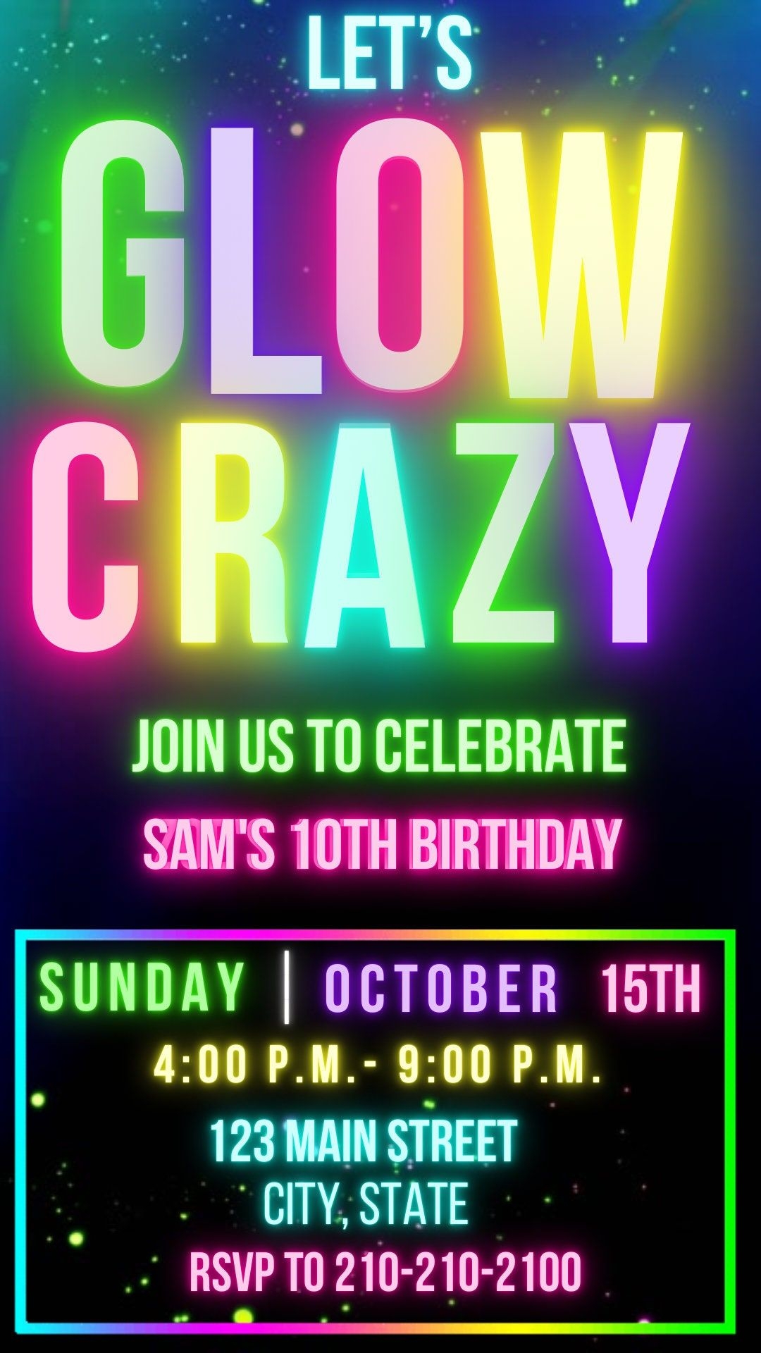 Glow Birthday Birthday Text Birthday Gif 13th Birthday Birthday 