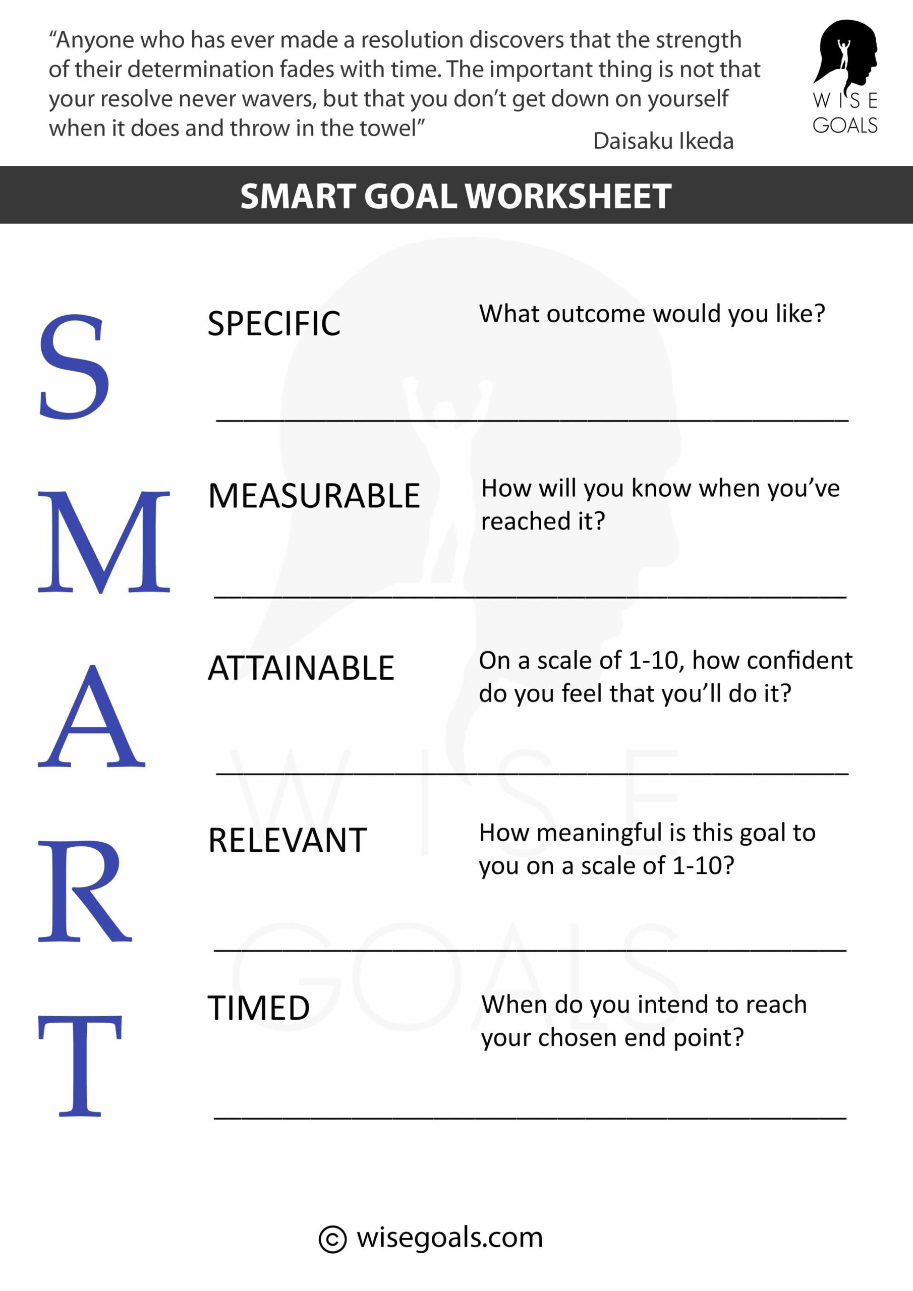Goals For 2025 Worksheet Free Printable Samuel Sheldon
