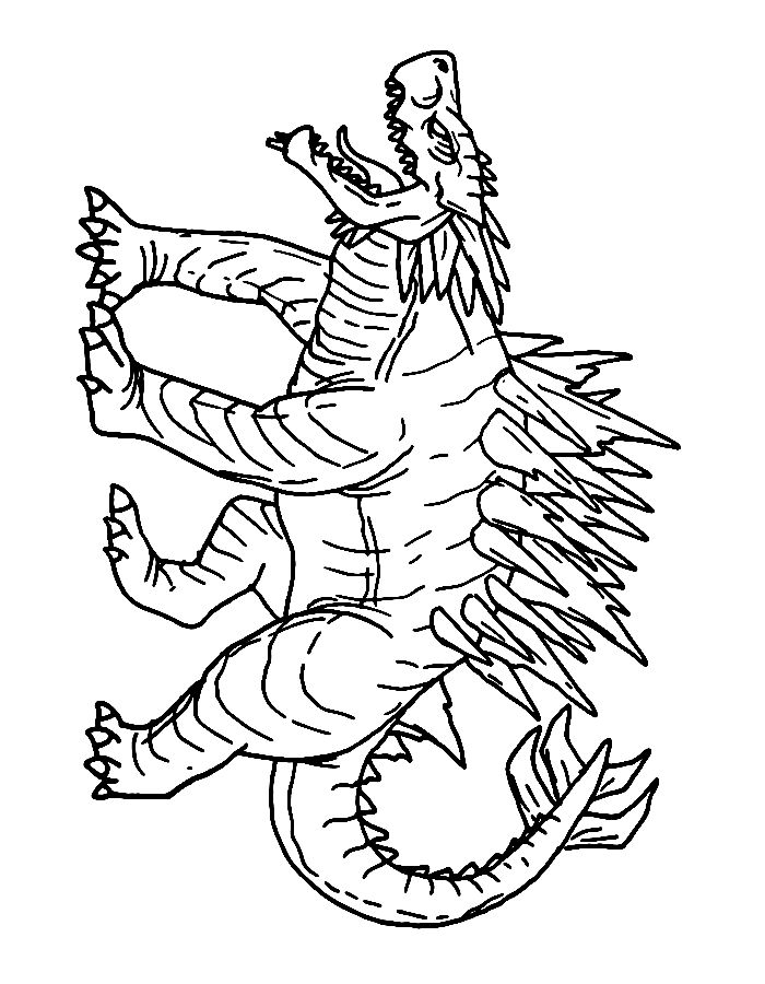 Godzilla Coloring Pages Free Printable PDF 