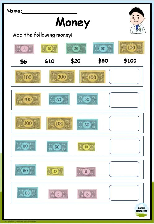 Grade 2 Money Worksheets Free Printables Math Worksheets 