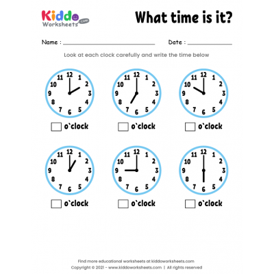 free printable clock worksheets pdf