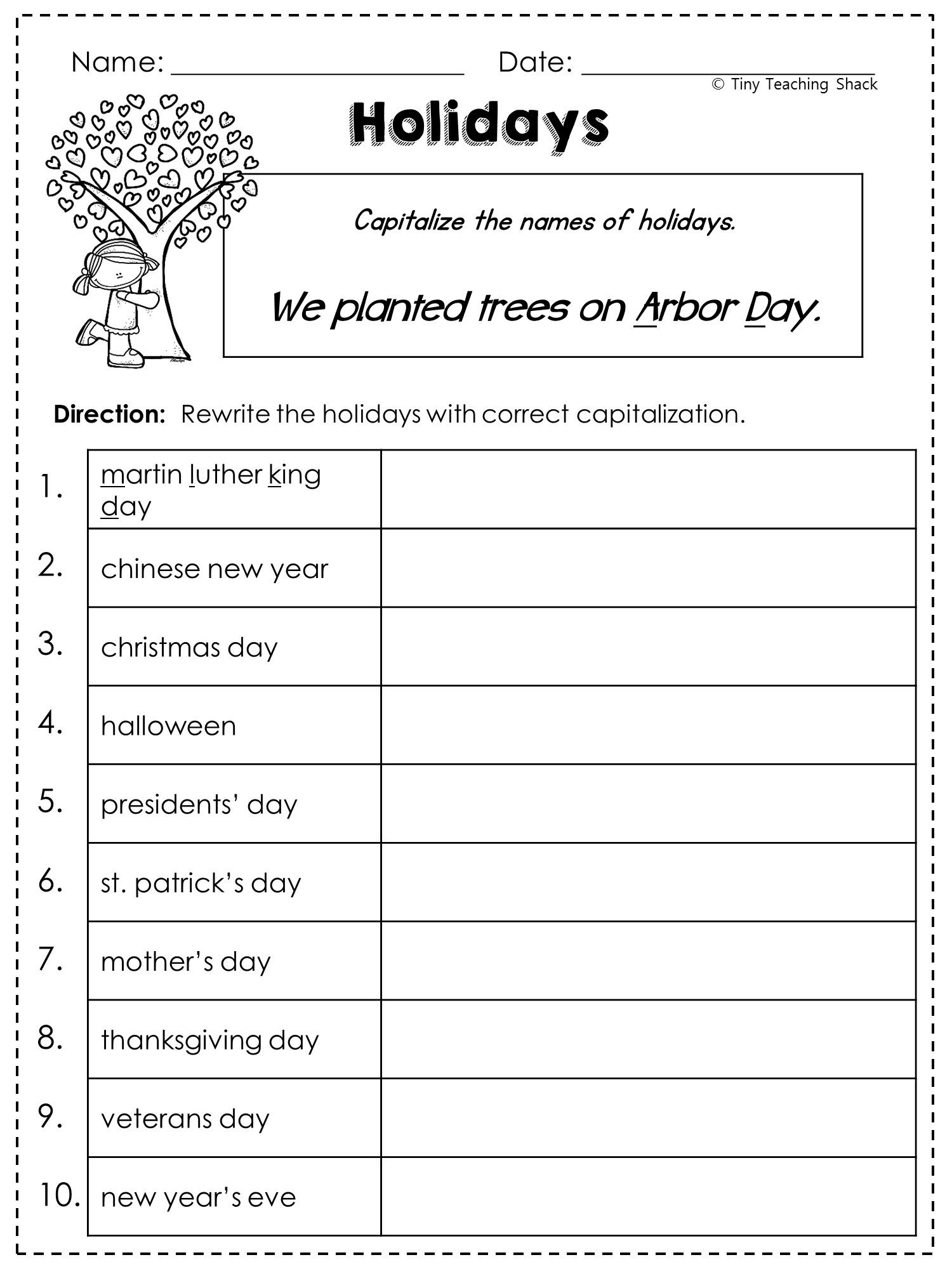 fun worksheets for second graders