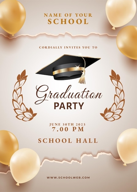 Graduation Party Invitation Card Template Infoupdate