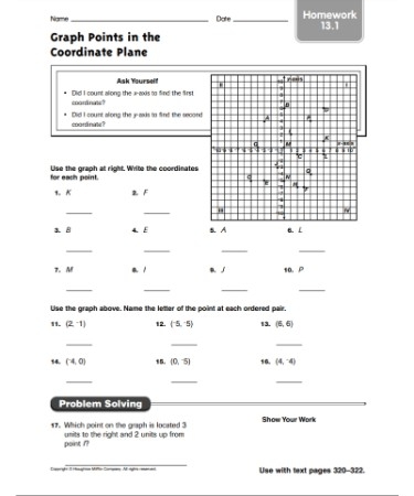 Graphing Ordered Pairs Worksheet PDF Free Download PRINTABLE 