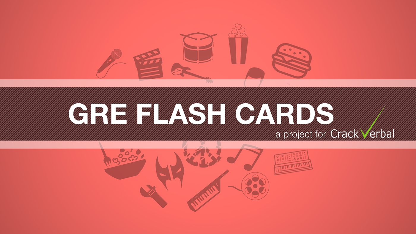 GRE Flash Cards On Behance