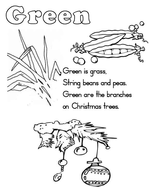 Green Colour Worksheet Printable Word Searches