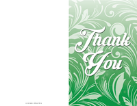 Greenery Thank You Card