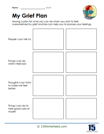 Grief Worksheets 15 Worksheets
