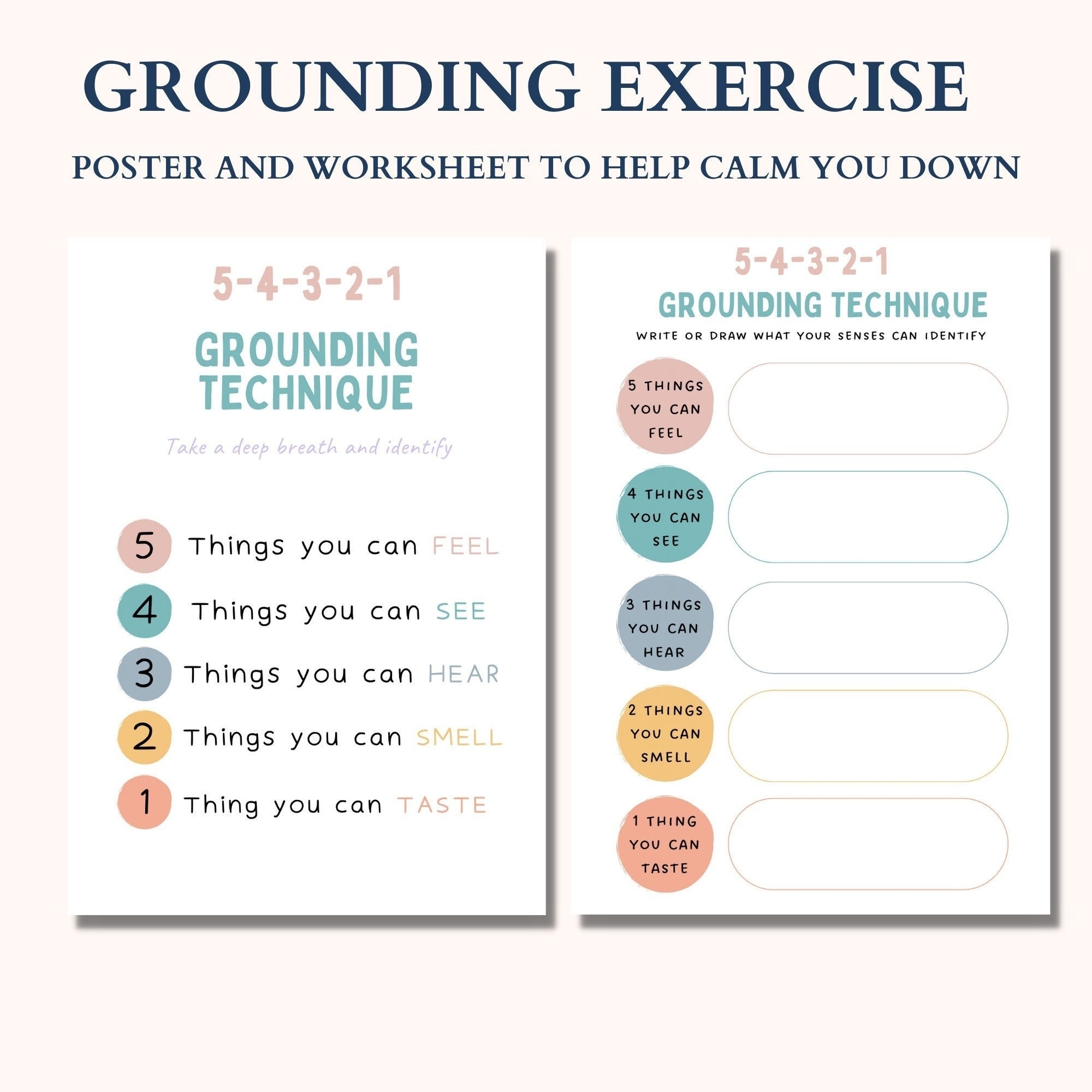 Grounding Techniques For Kids Worksheet Kindergarten Worksheets