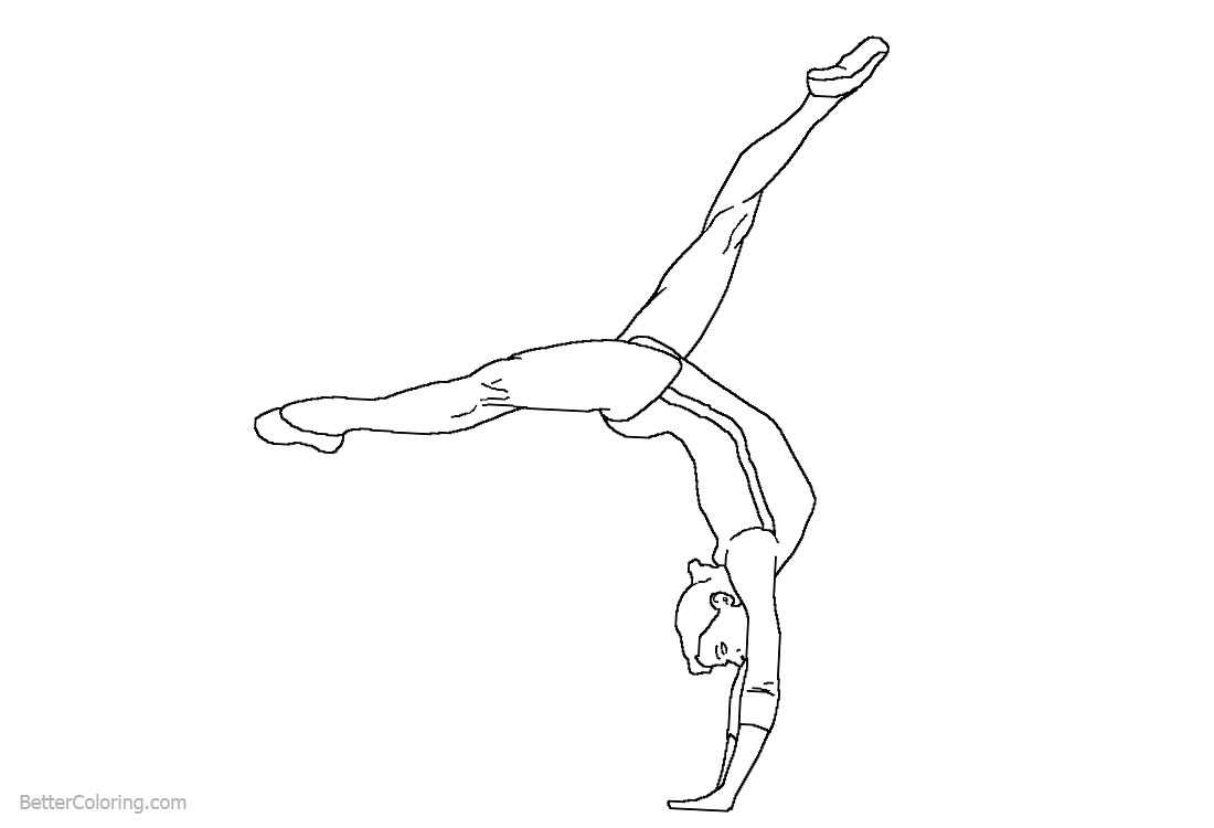 Gymnastics Coloring Pages Clipart Free Printable Coloring Pages