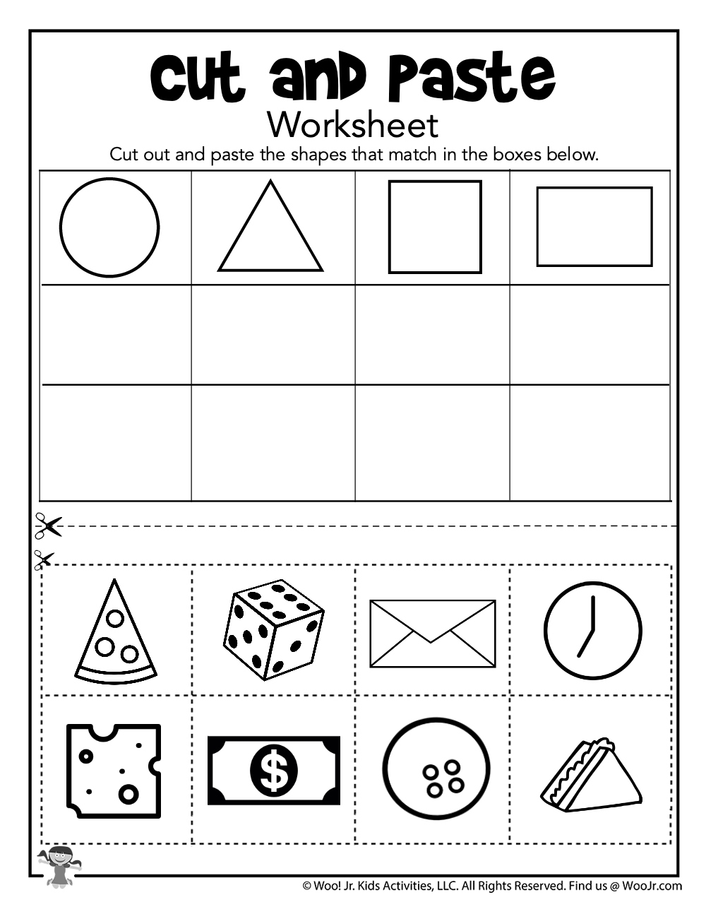 Halloween Matching Shapes Worksheet AlphabetWorksheetsFree