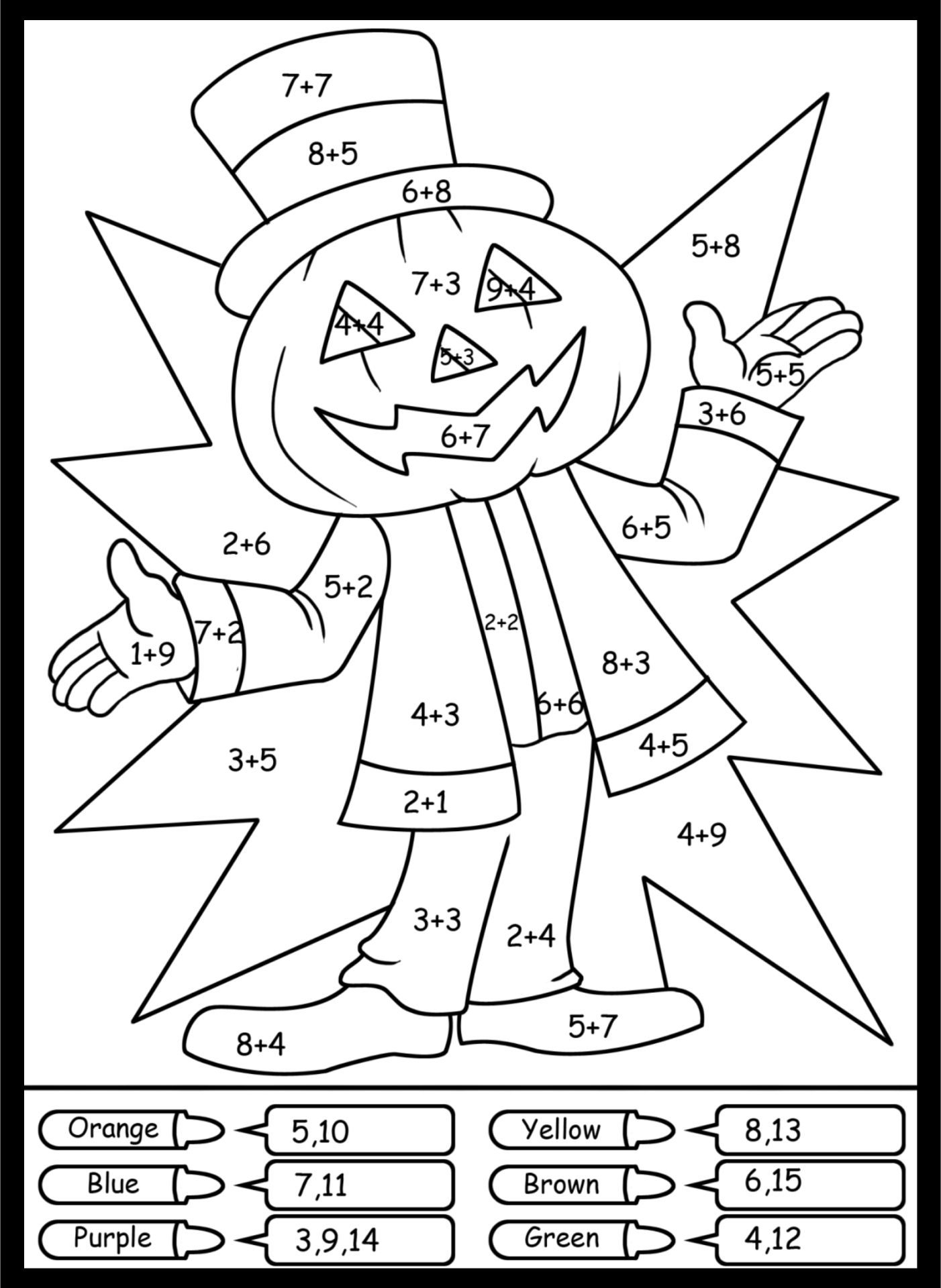 Halloween Math Coloring Pages 15 Free Pdf Printables Artofit